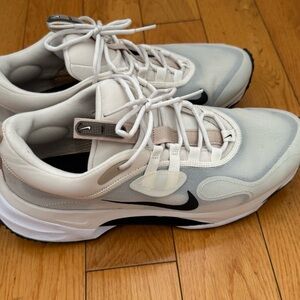 White and Black Athletic Sneakers